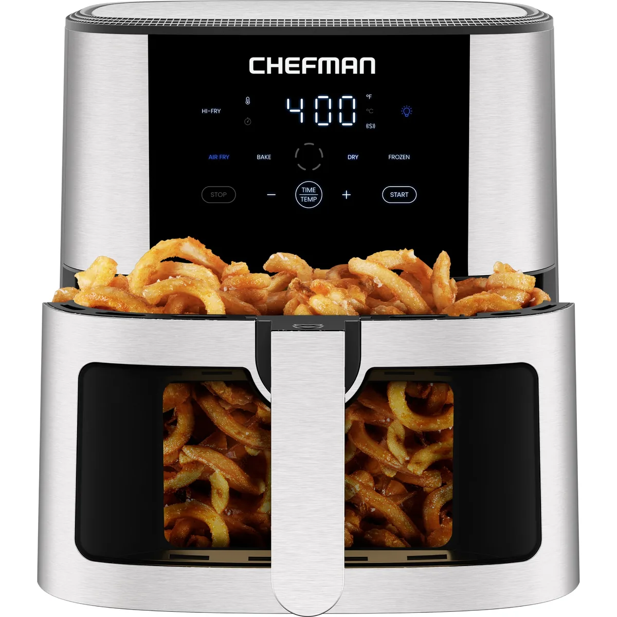 Turbofry Easy View 8 Qt Stainless Steel Air Fryer