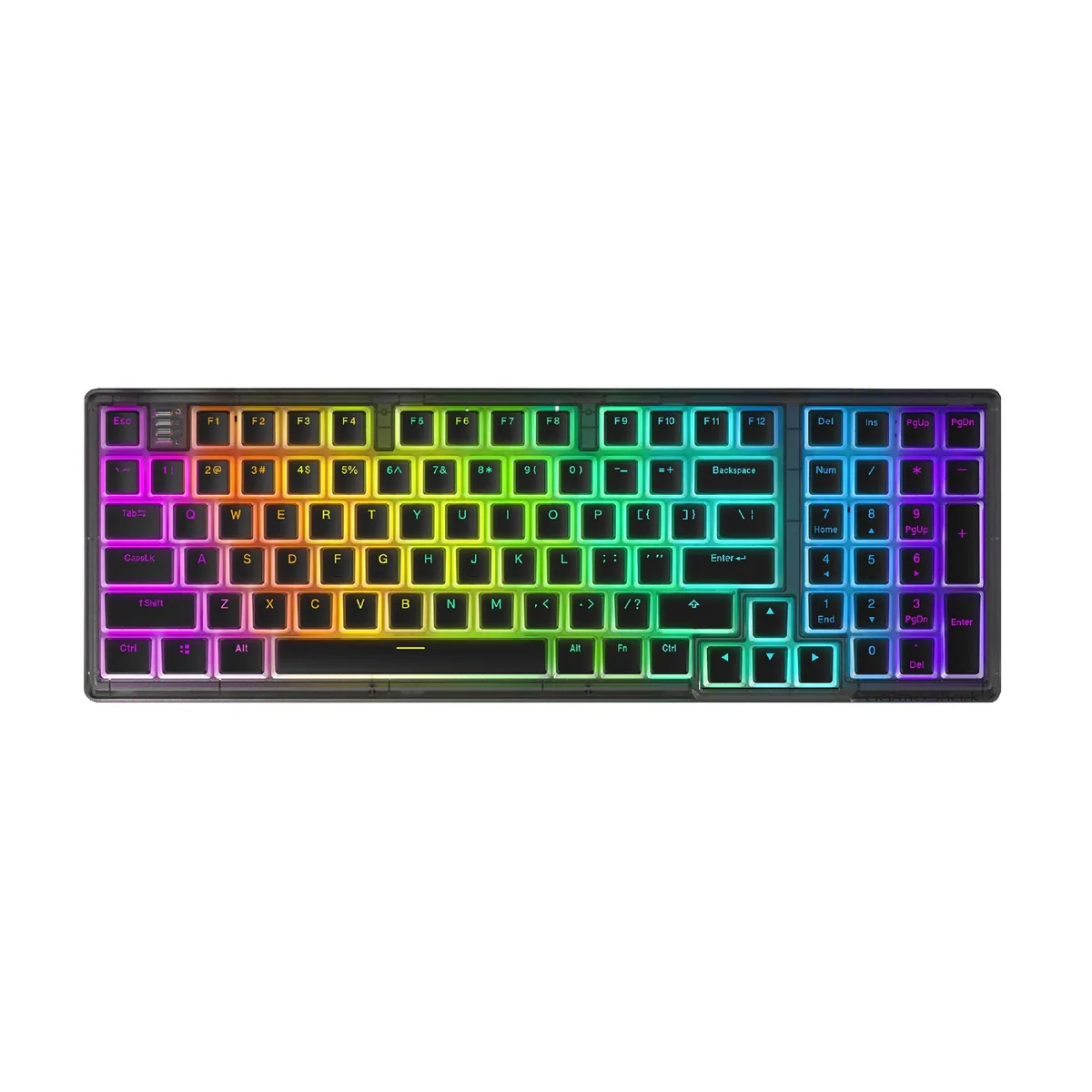 Darmoshark K7 Pro Trio-mode Mechanical Gateron switch RGB gaming Keyboard & Aluminum alloy bottom