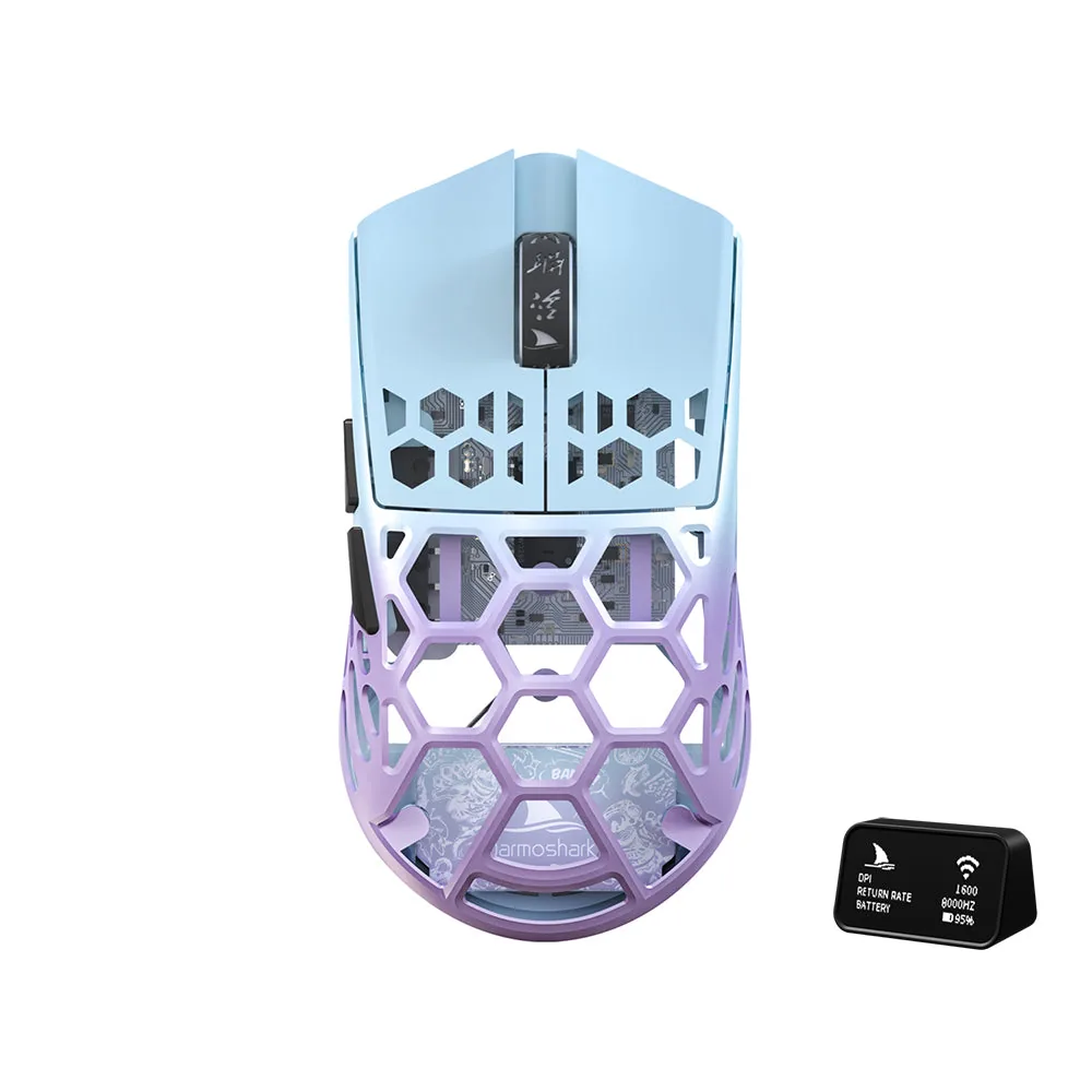 Darmoshark M2 PRO Daero Trio-mode Light-weight Full Magnesium Alloy 8K Polling rate Gaming Mouse