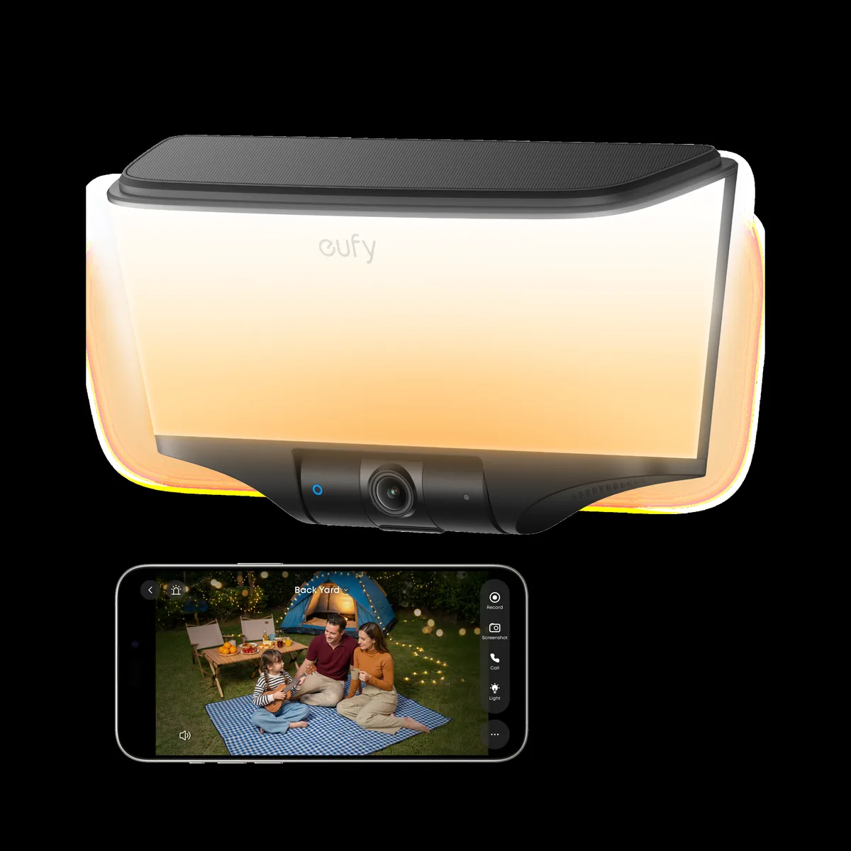 eufy S4 4K Solar Wall Light Outdoor Security Camera CCTV