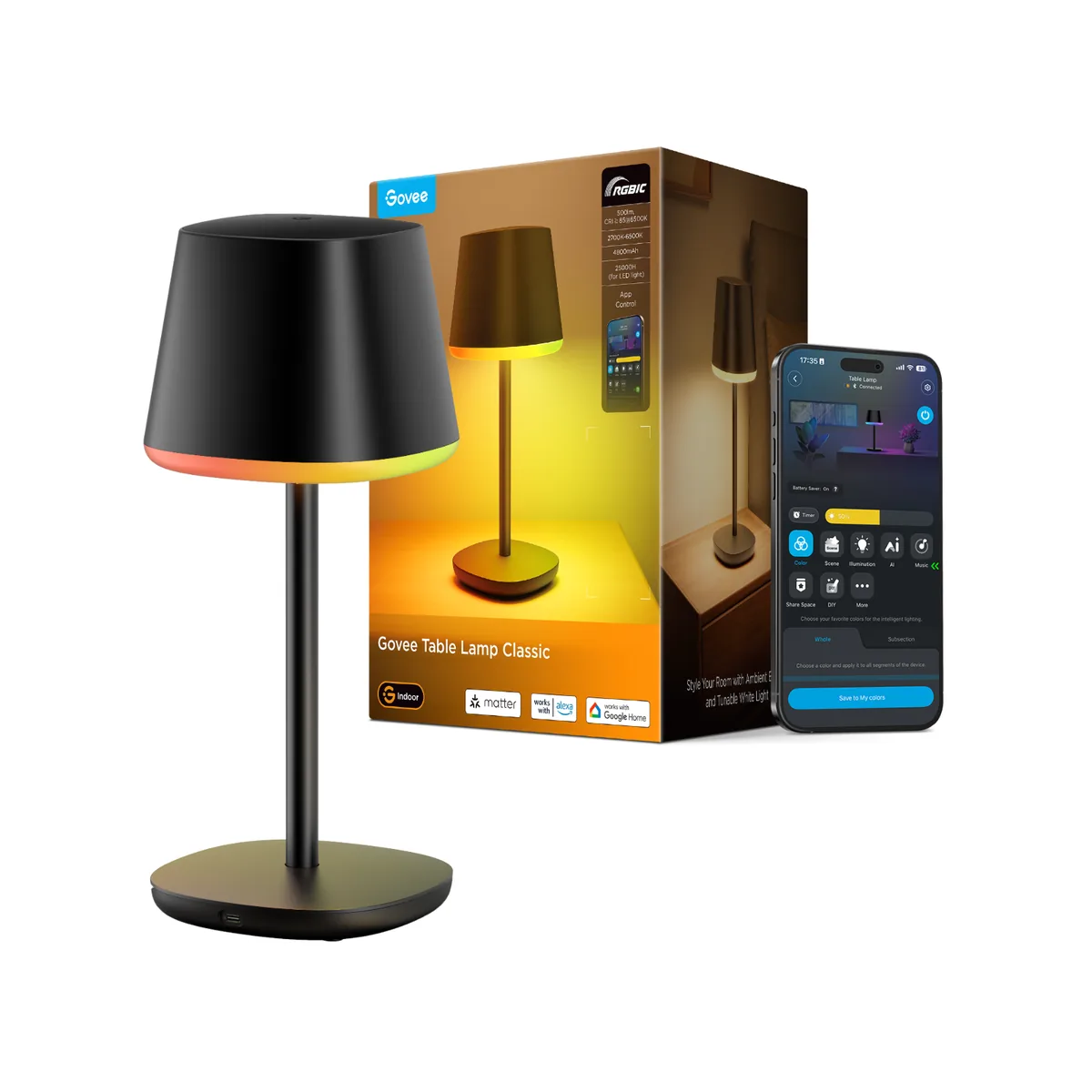 Govee Cordless Smart LED Table Lamp (Classic)