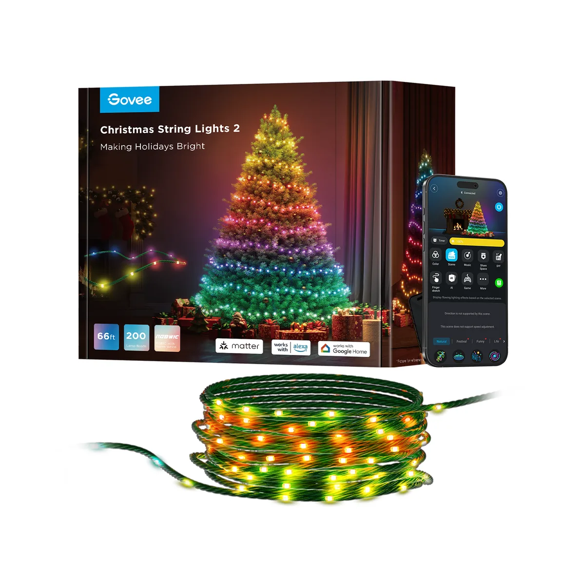Govee Christmas String Lights 2
