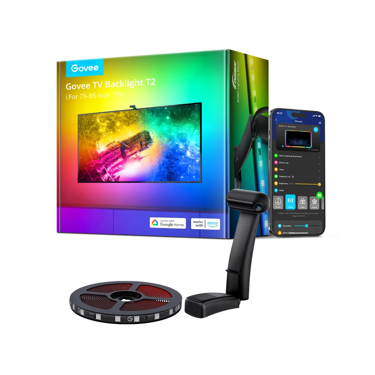 Govee Envisual TV LED Backlight T2 with Dual Cameras