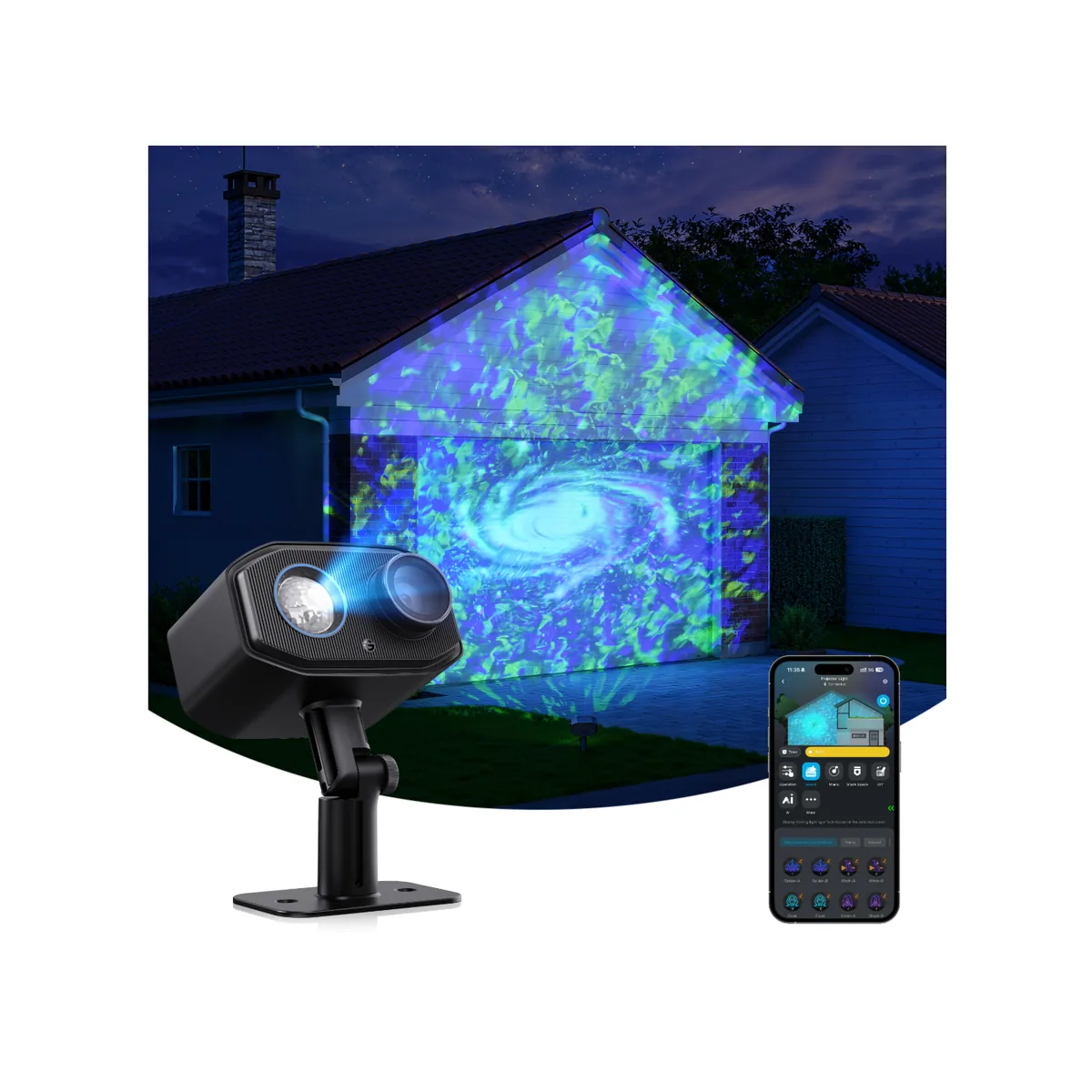 Govee Holiday Pattern Projector Light with 3D effects