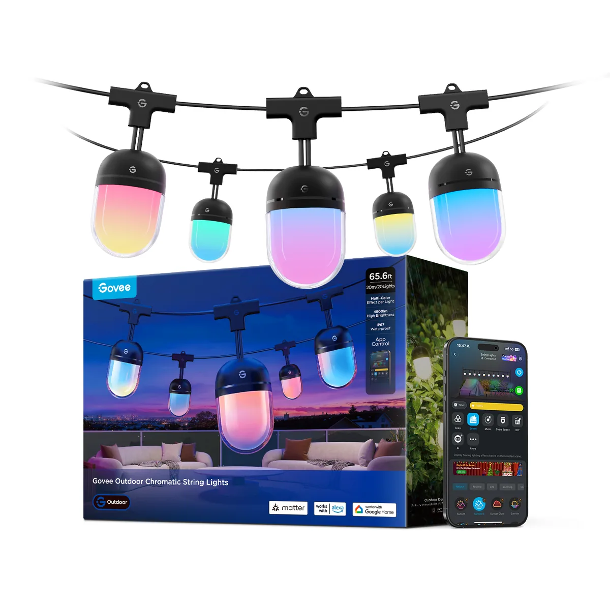 Govee Outdoor Chromatic String Lights