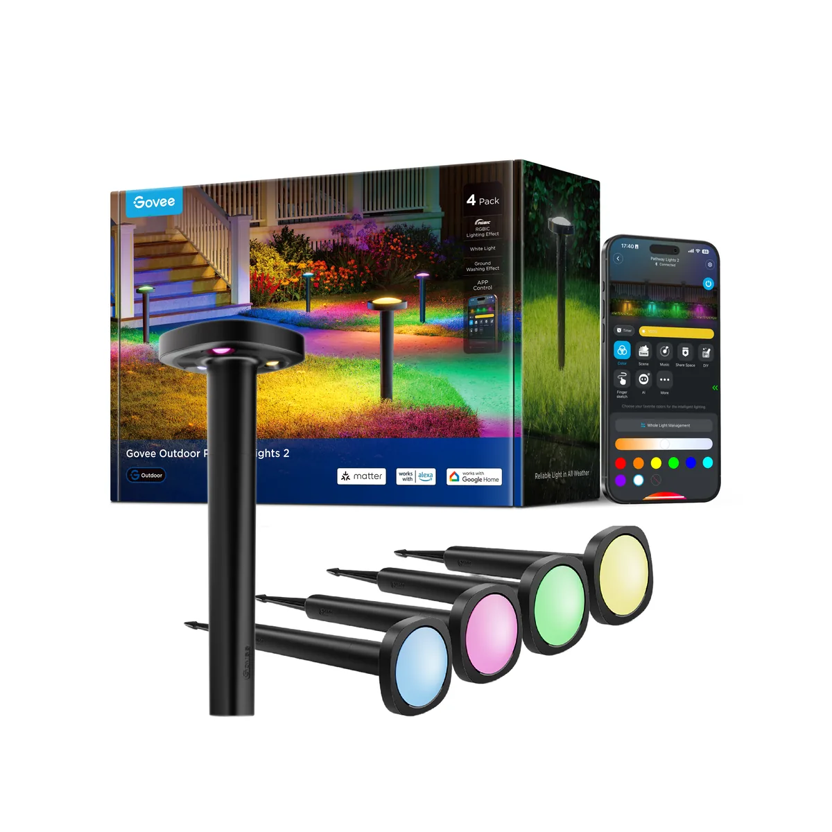 Govee Outdoor Pathway Lights 2