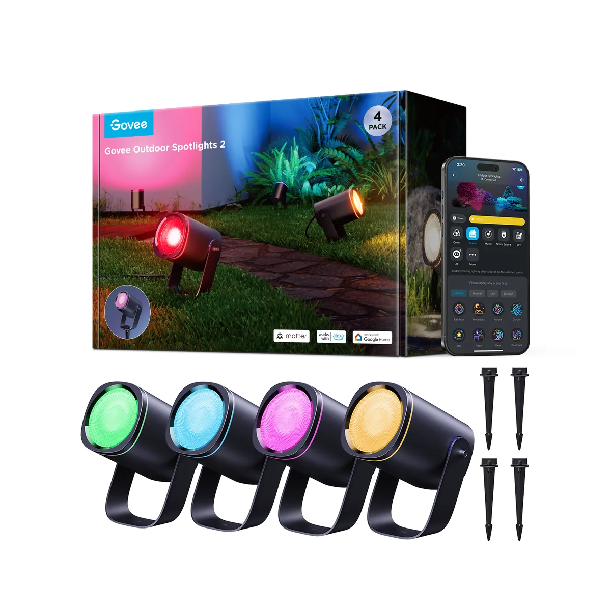 Govee Outdoor Spotlights 2