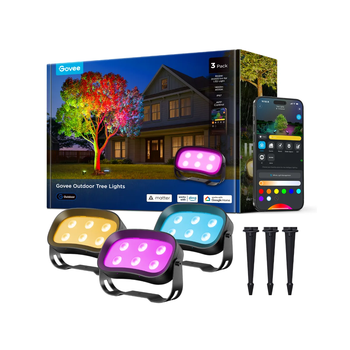 Govee Smart LED Outdoor Tree Lights​