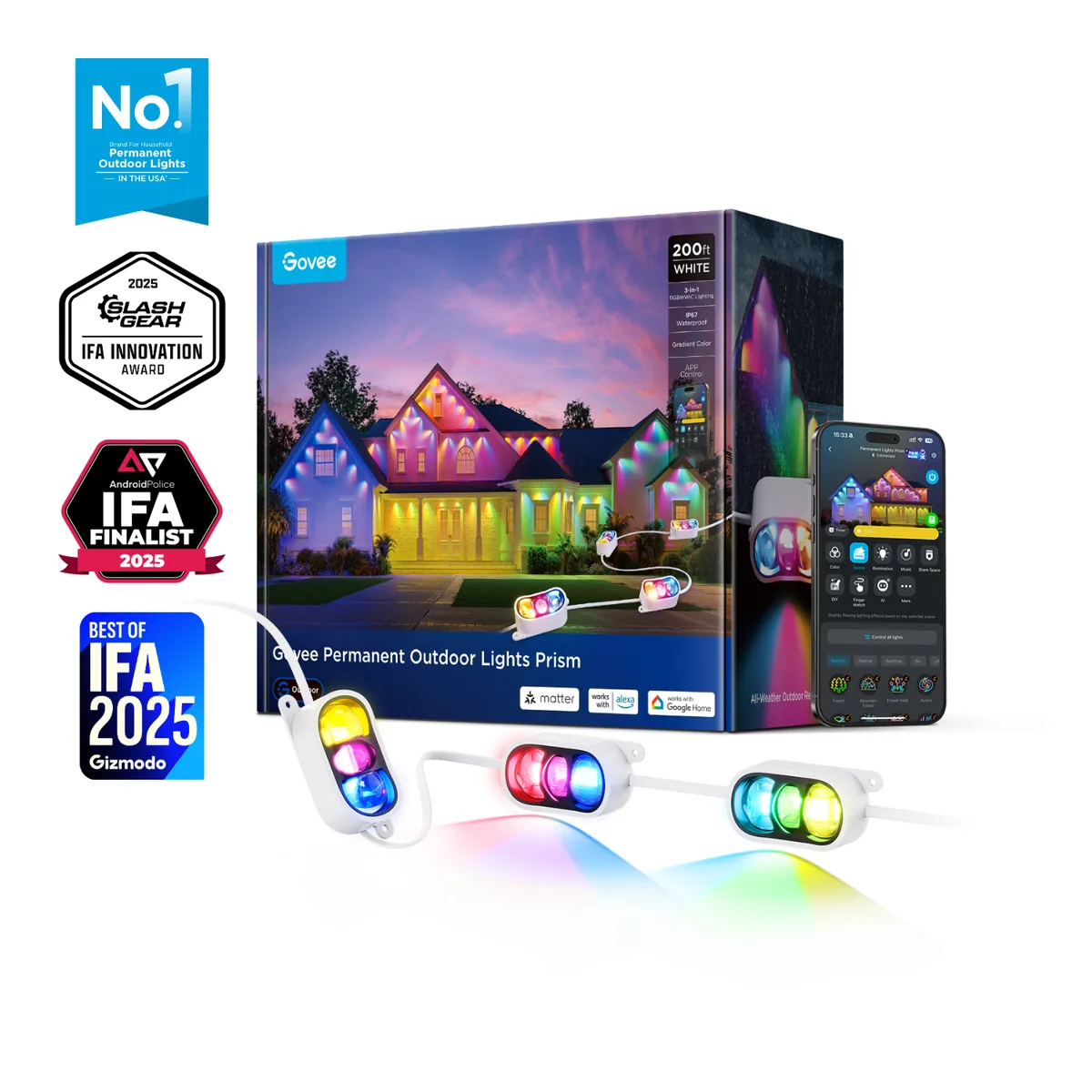 Govee Permanent Outdoor Lights Prism