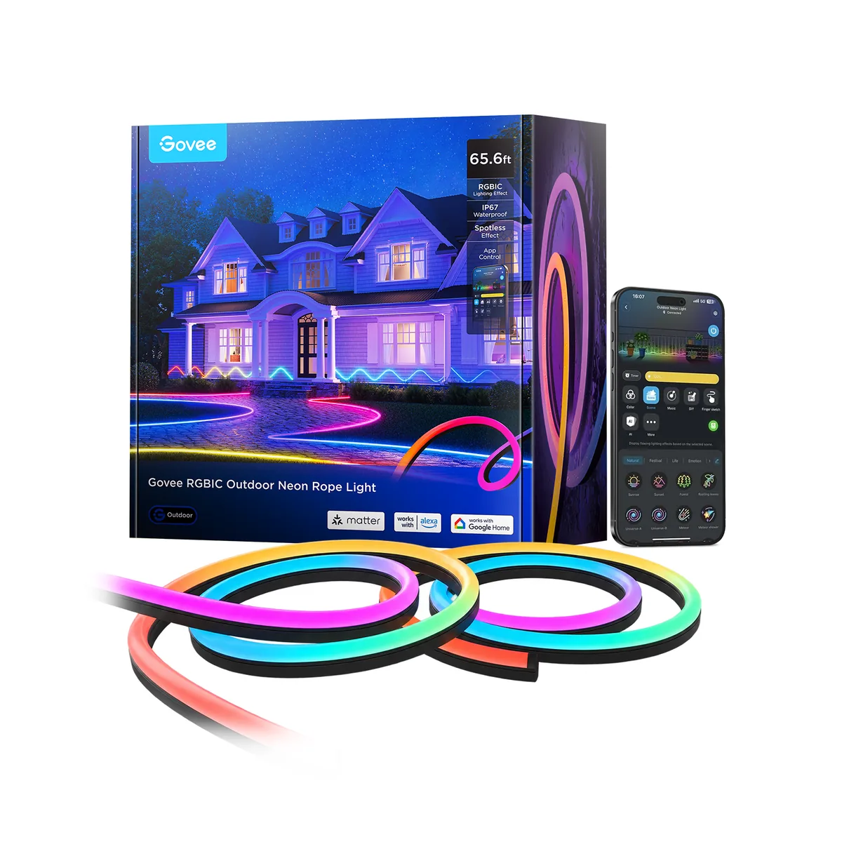Govee RGBIC Outdoor Neon Rope Light