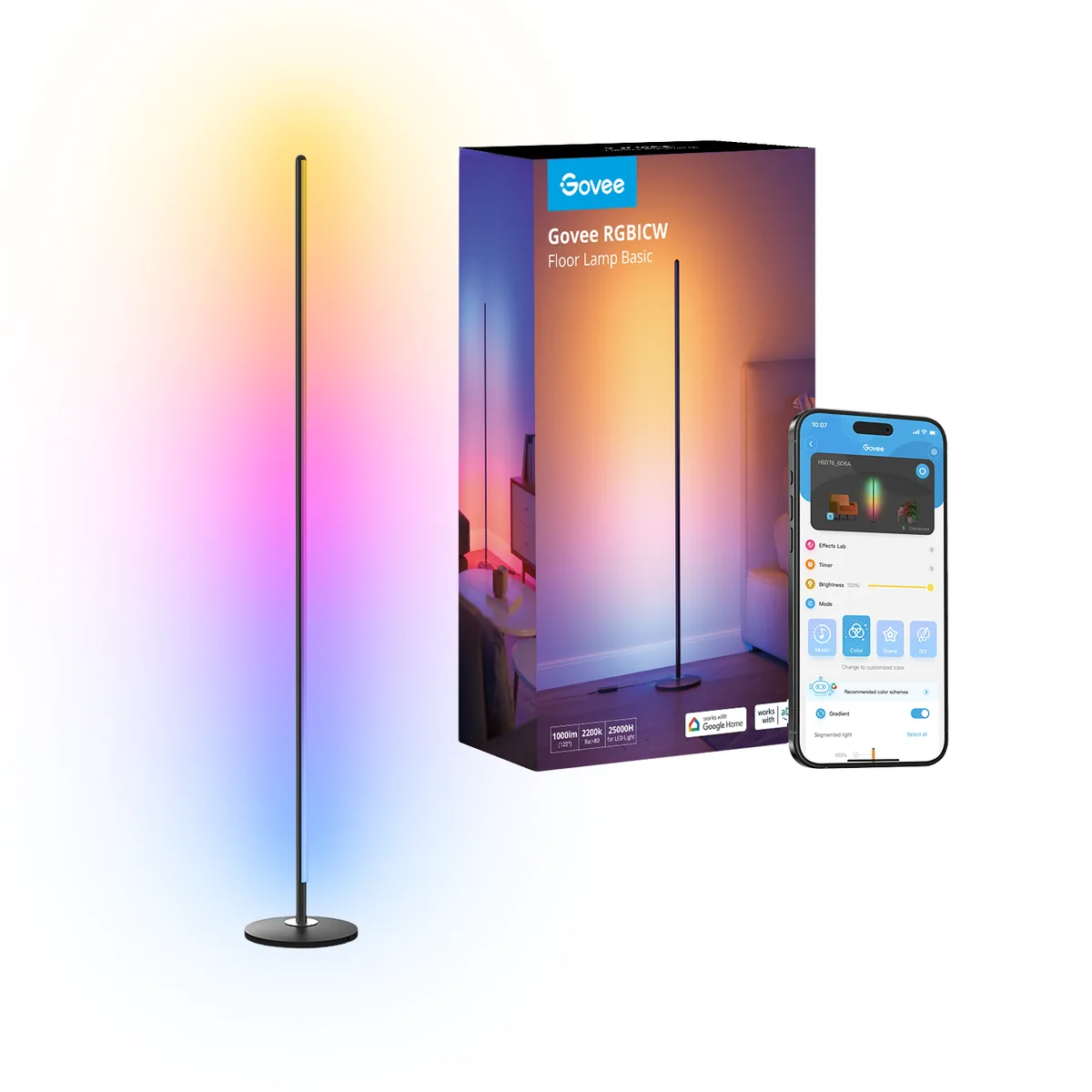 Govee RGBICW Smart Corner Floor Lamp Basic