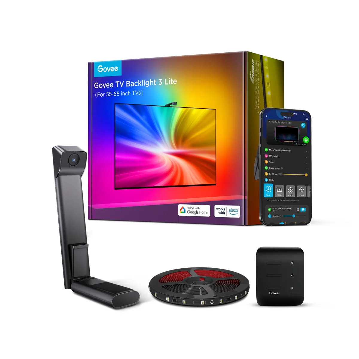 Govee TV Backlight 3 Lite: Fish-Eye Correction