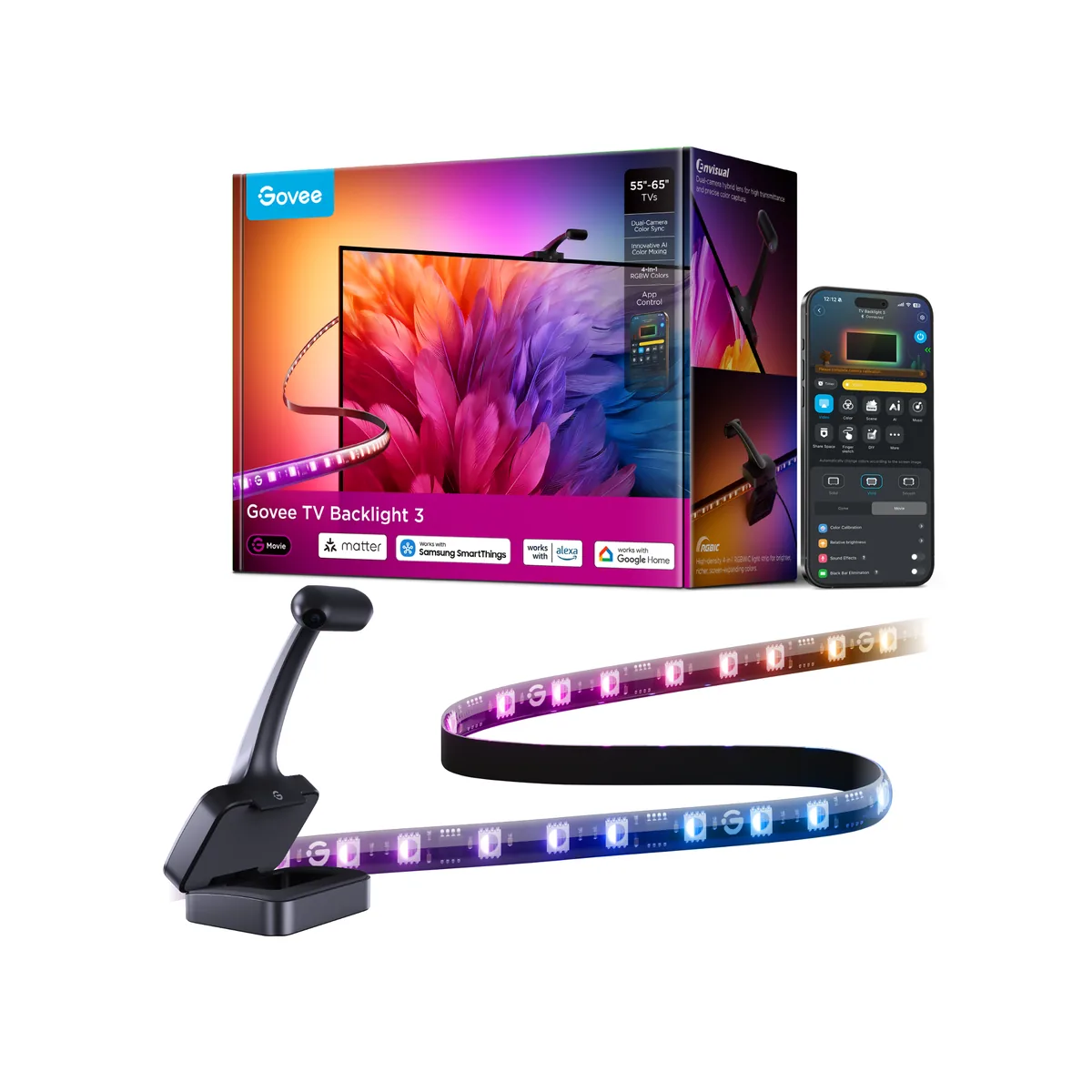 Govee TV Backlight 3 with Dual 4MP Lens