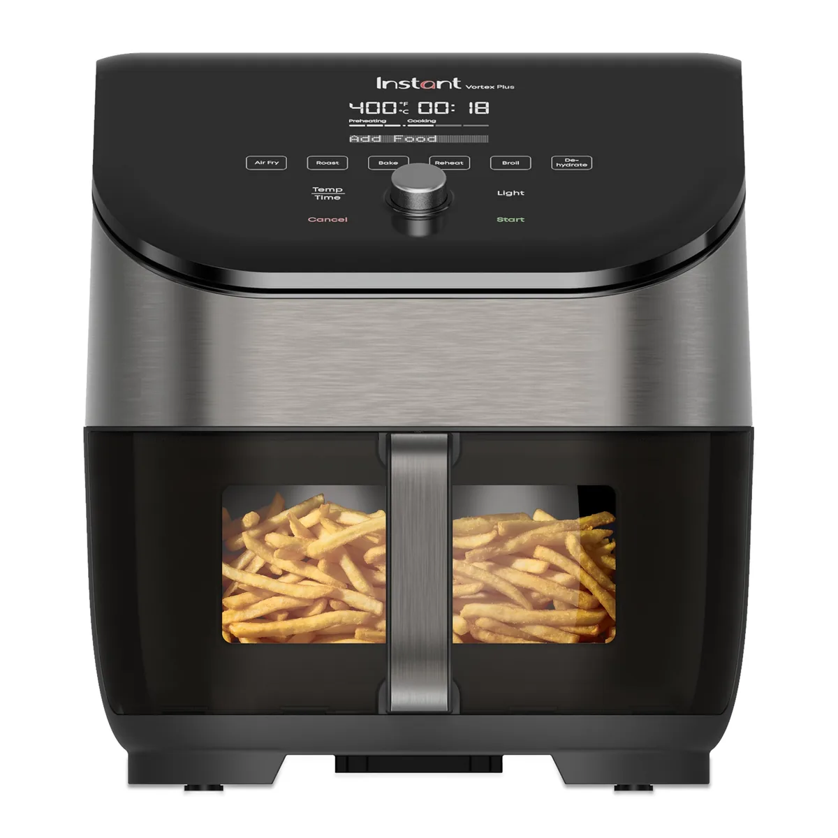 Instant Pot Vortex Plus 6Qt Stainless Steel Air Fryer With Clearcook And Odorerase