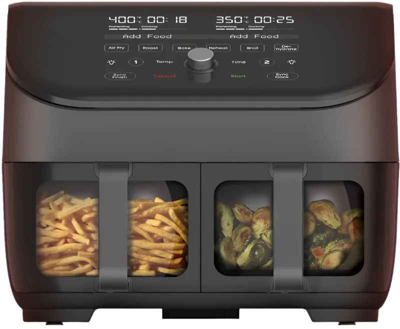 Instant Pot Vortex Plus Dual Black 8Qt Air Fryer With Clearcook