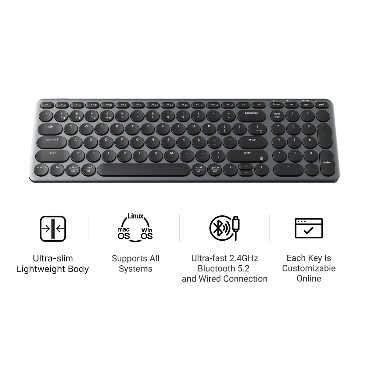Keychron B4 Pro Ultra Slim Wireless Keyboard