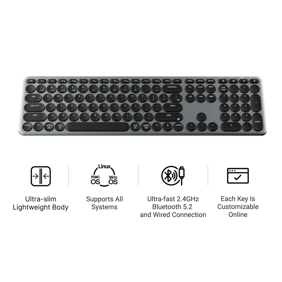 Keychron B5 Pro Ultra Slim Wireless Keyboard