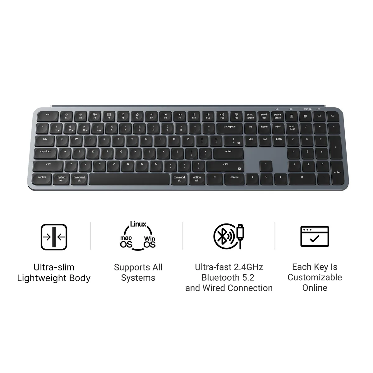 Keychron B6 Pro Ultra Slim Wireless Keyboard