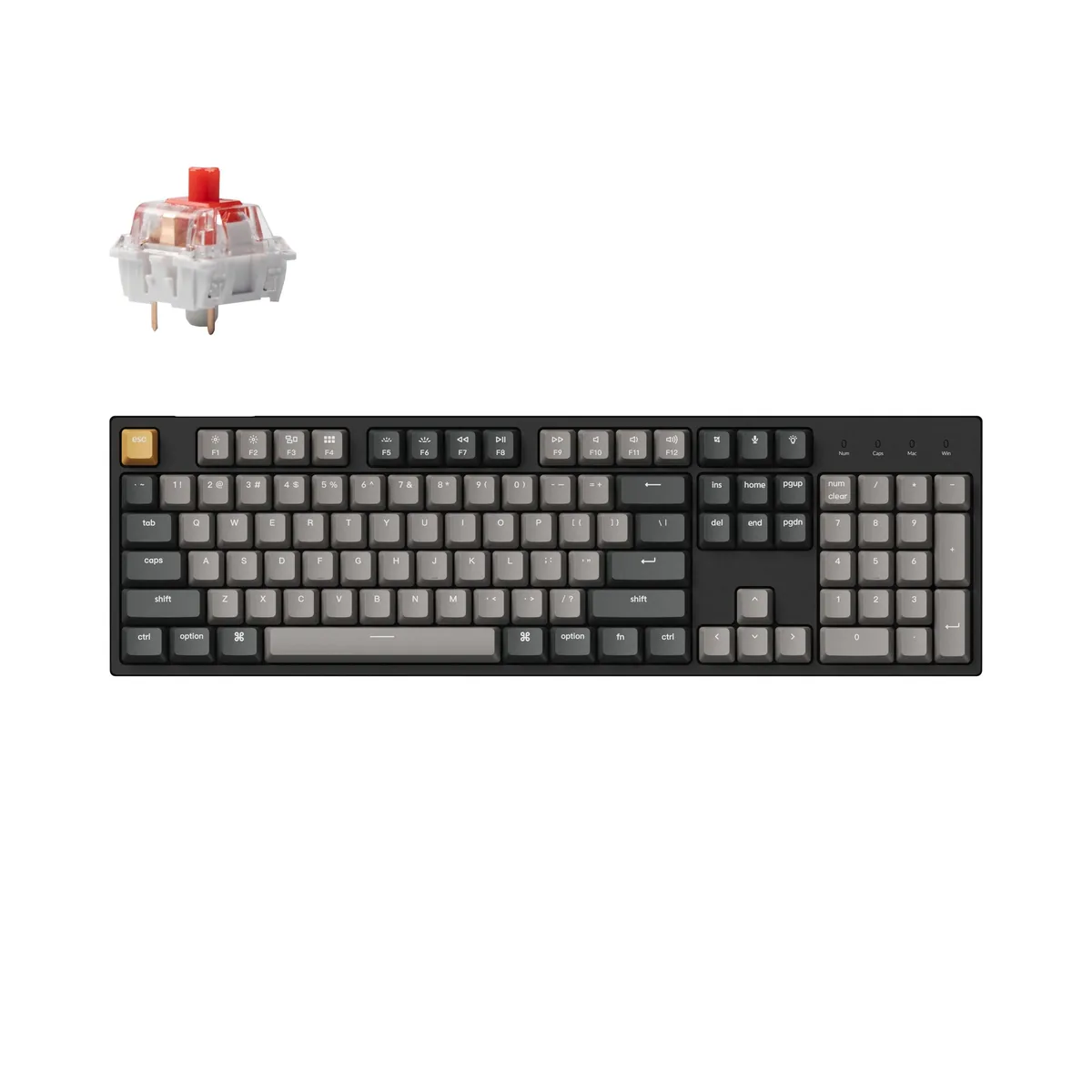 Keychron C2 Pro Qmk Via Wired Mechanical Keyboard