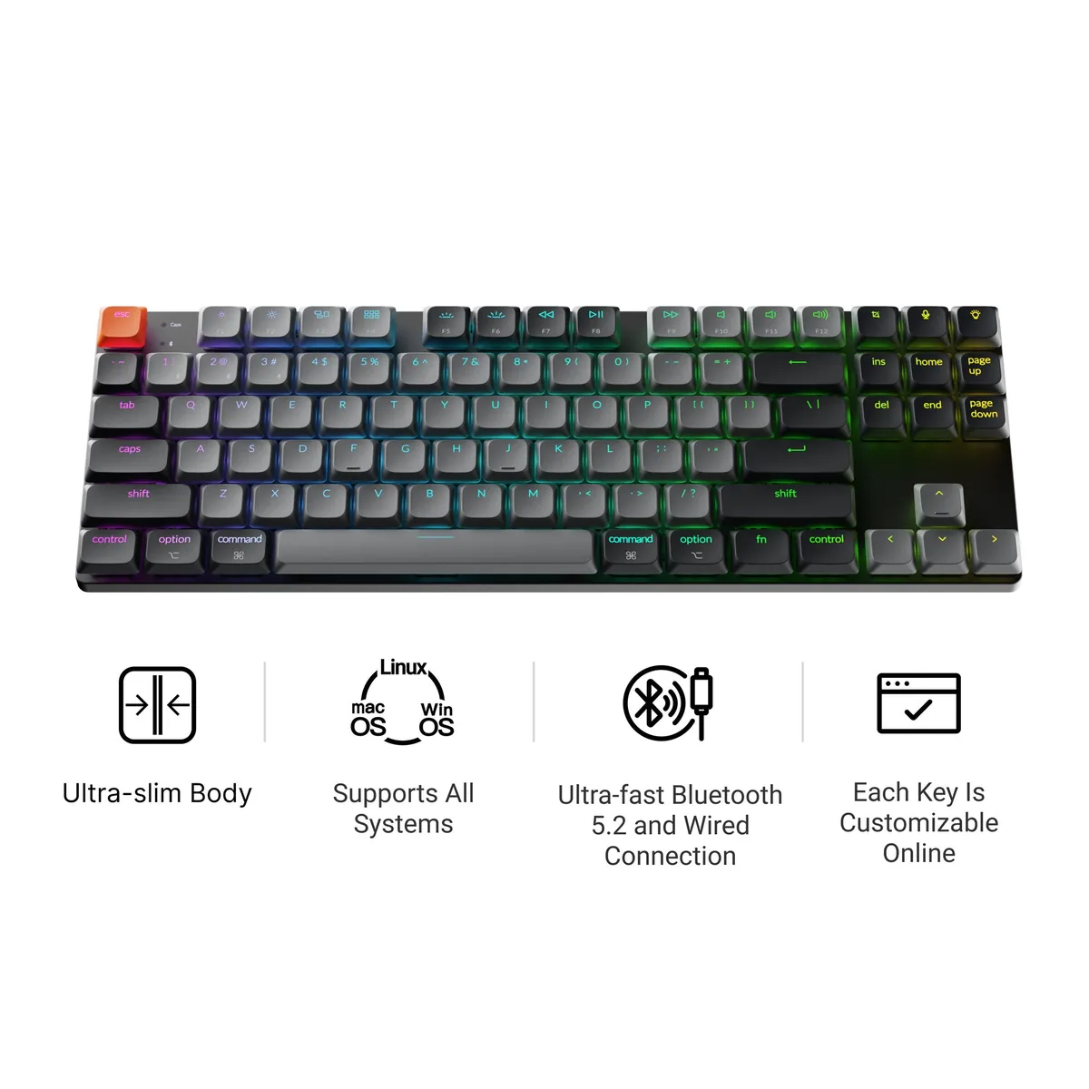 Keychron K1 Qmk Wireless Mechanical Keyboard Version 6