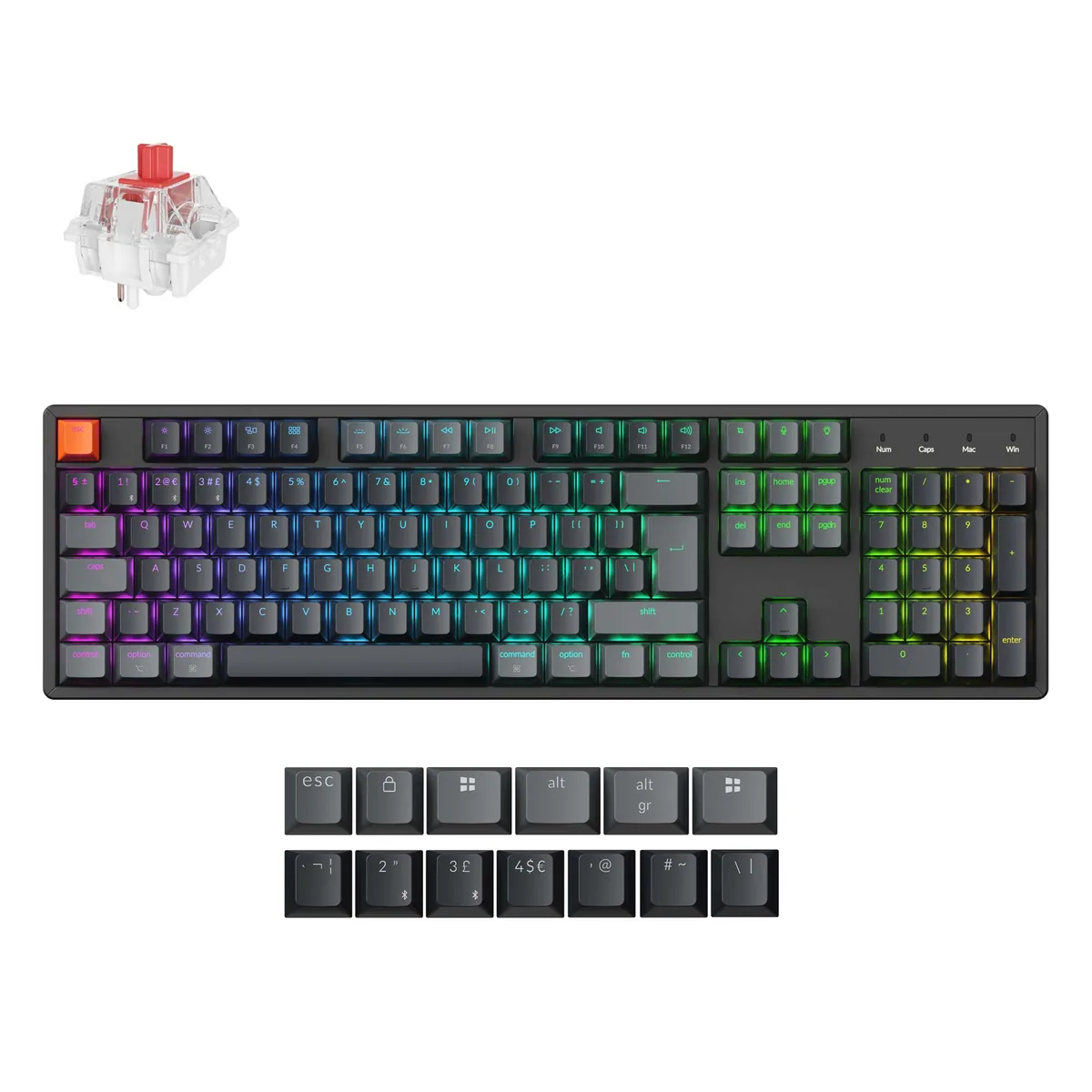Keychron K10 Qmk Wireless Mechanical Keyboard Iso Layout Version 2