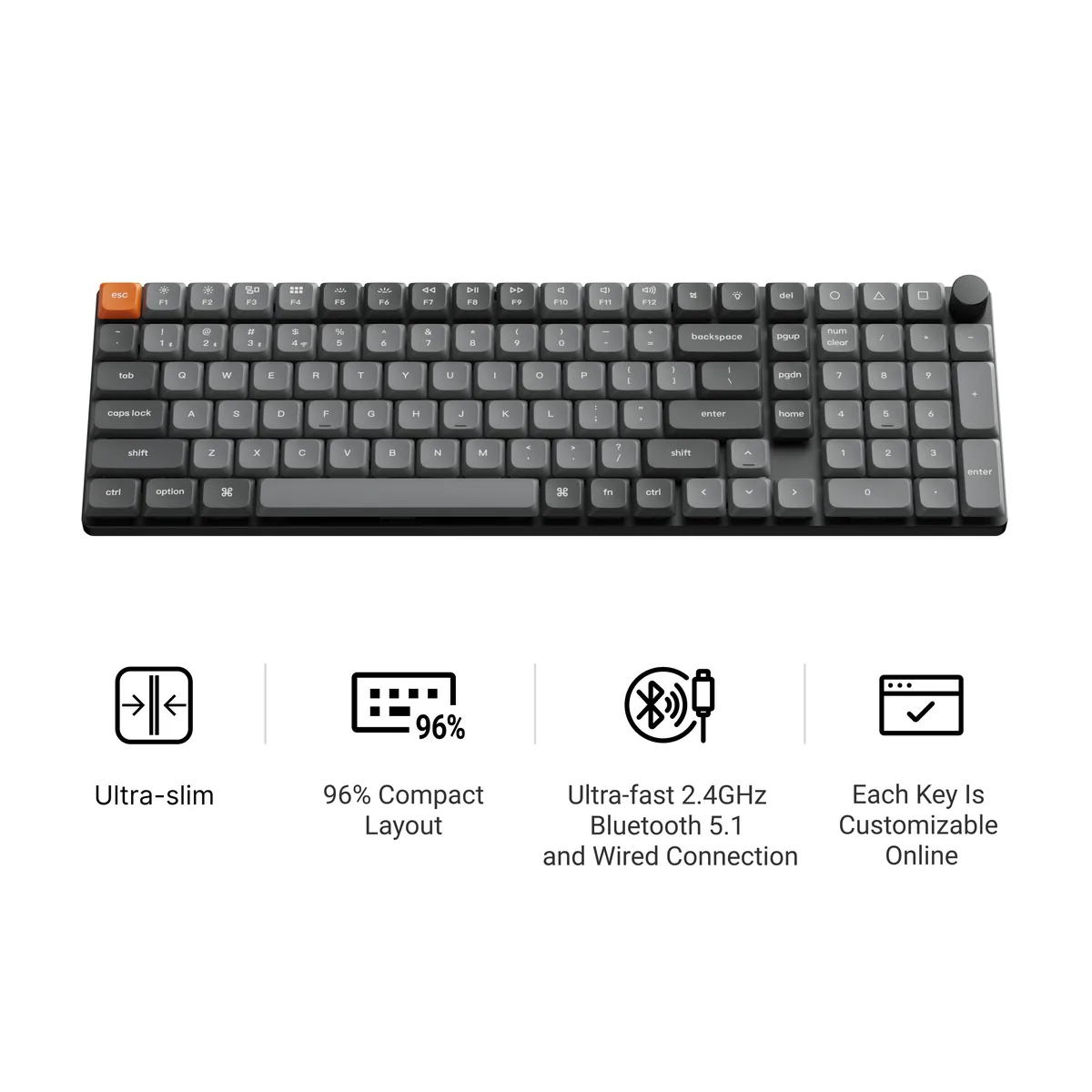 Keychron K17 Max Qmk Via Wireless Custom Mechanical Keyboard