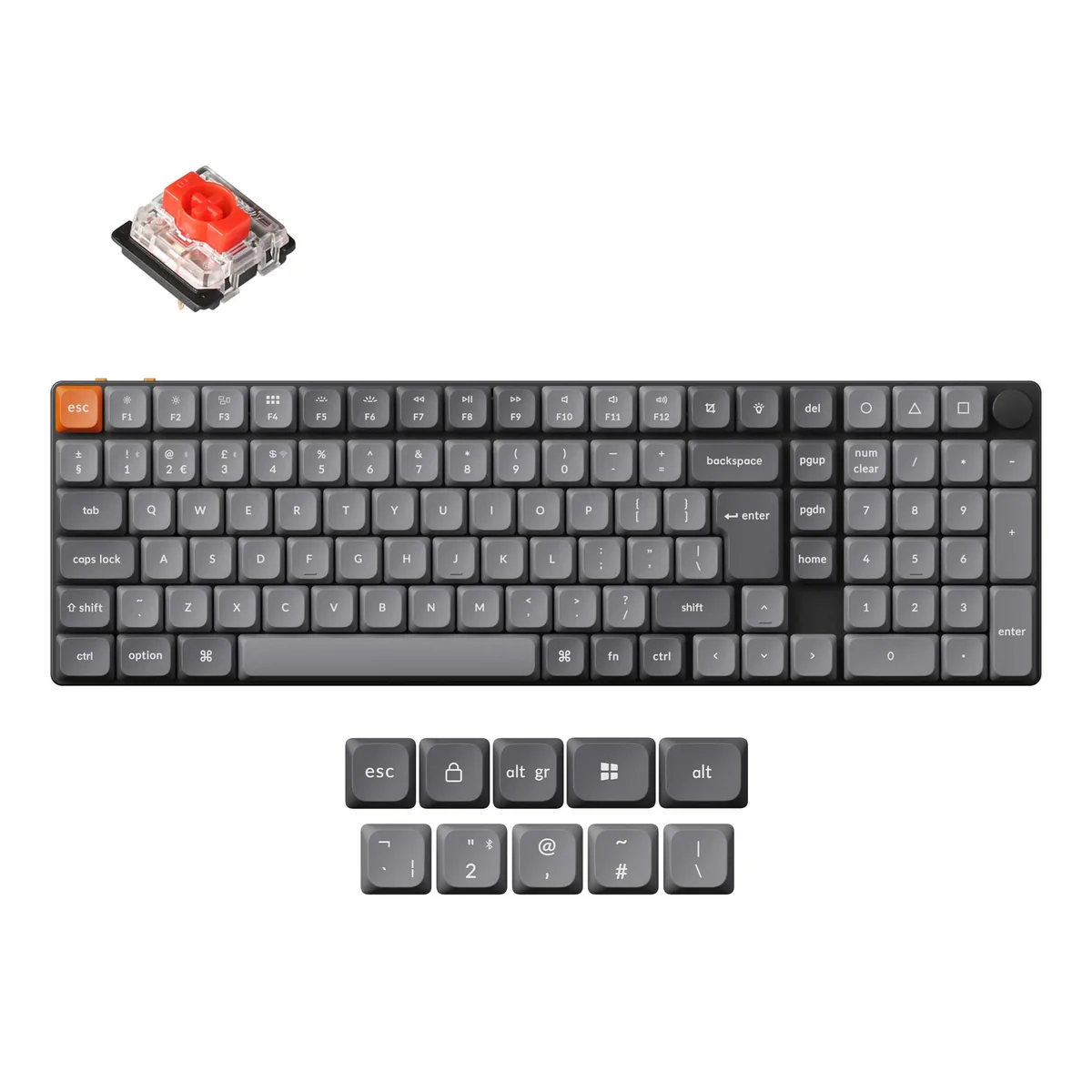 Keychron K17 Max Qmk Wireless Custom Mechanical Keyboard Iso Layout Collection