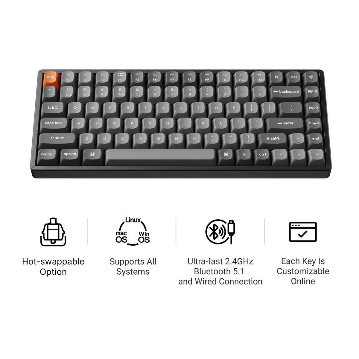 Keychron K2 Max Qmk Wireless Mechanical Keyboard