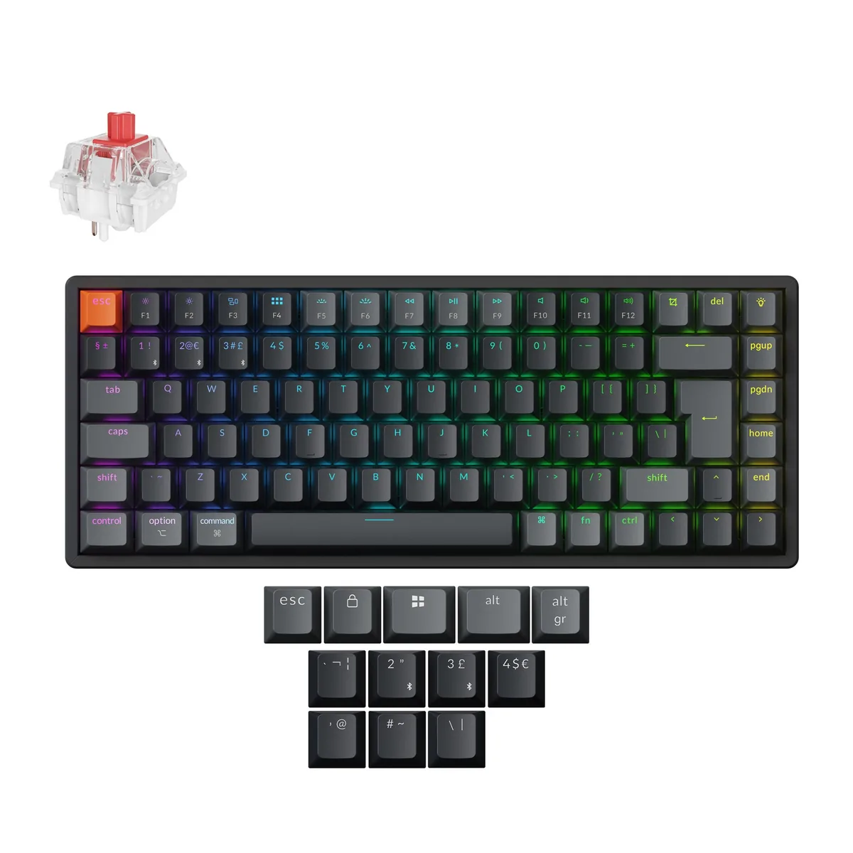 Keychron K2 Qmk Wireless Mechanical Keyboard Iso Layout Version 3