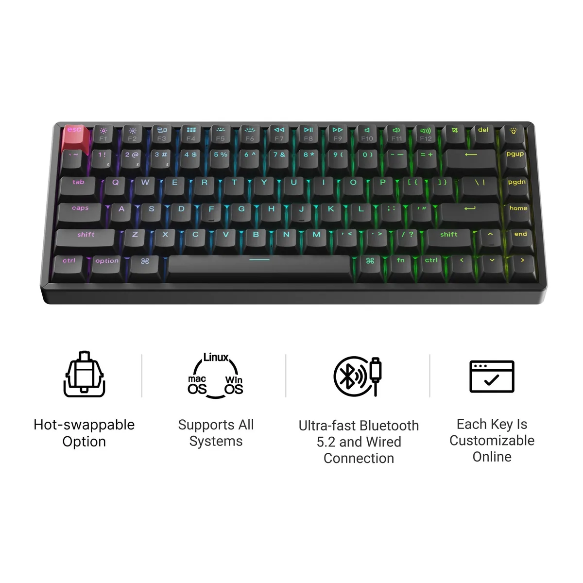 Keychron K2 Qmk Wireless Mechanical Keyboard Version 3