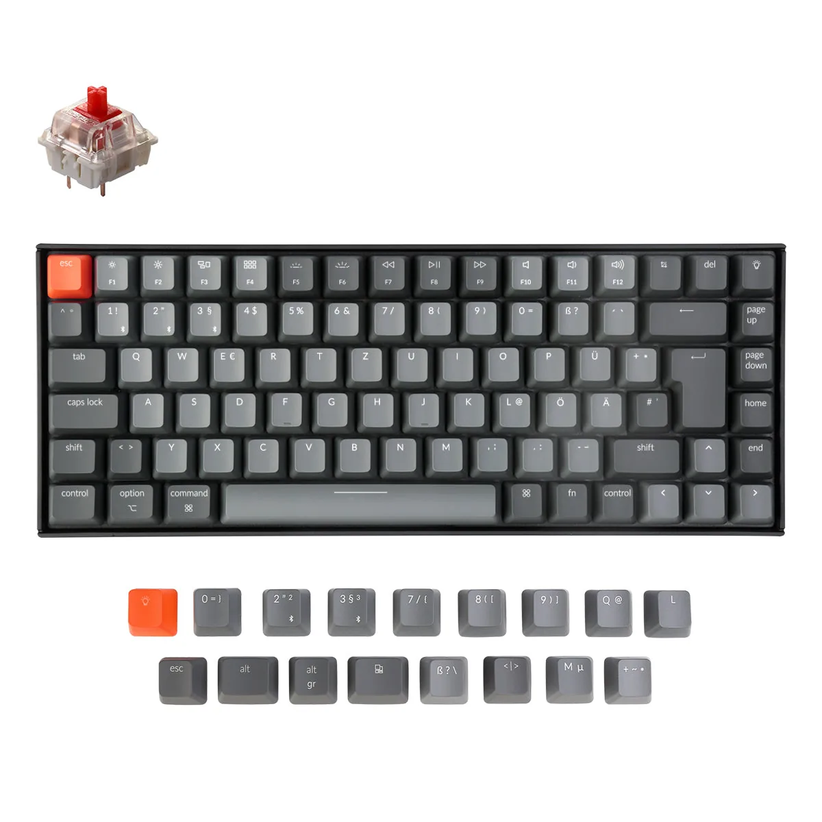 Keychron K2 Wireless Mechanical Keyboard German Iso De Layout