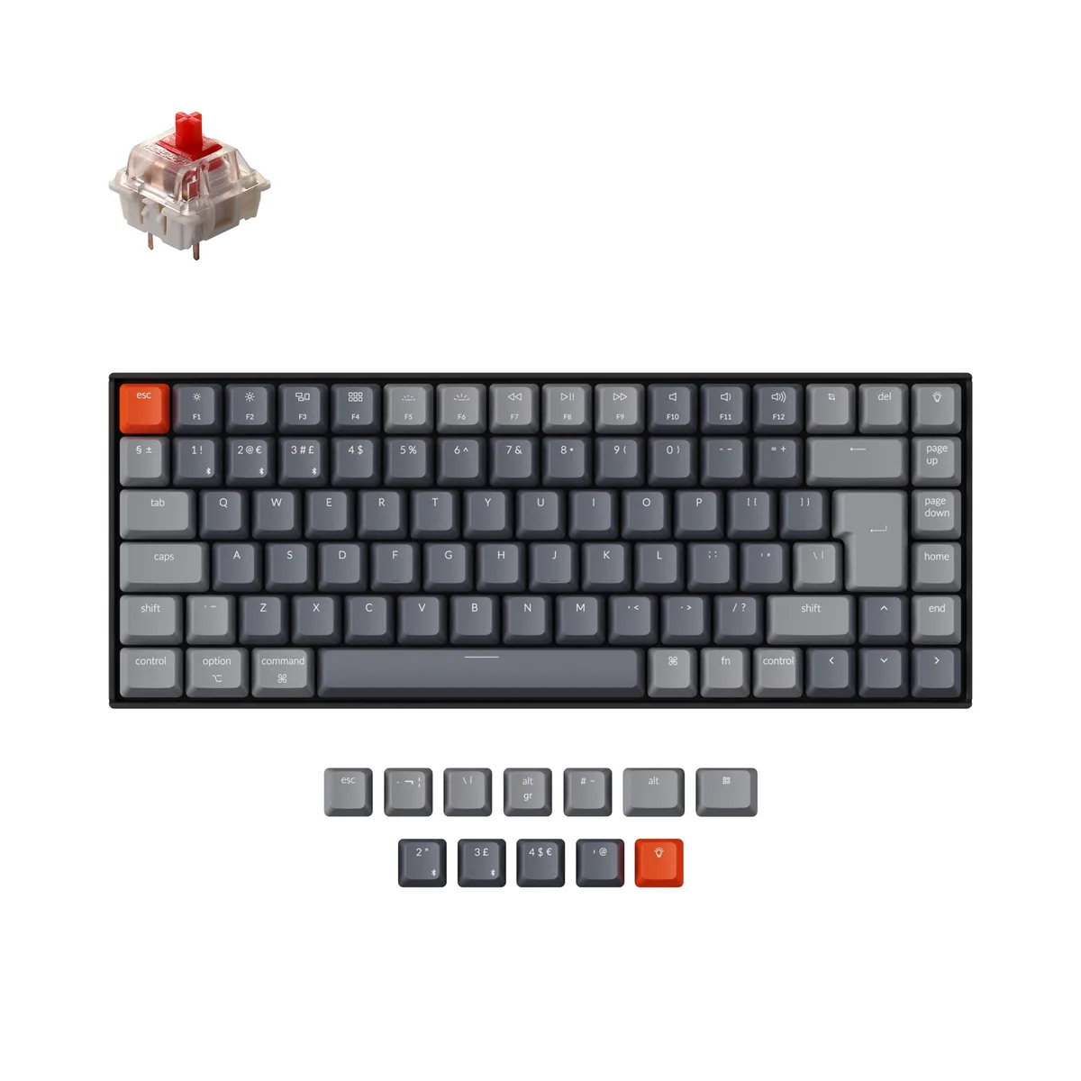 Keychron K2 Wireless Mechanical Keyboard Uk Iso Layout