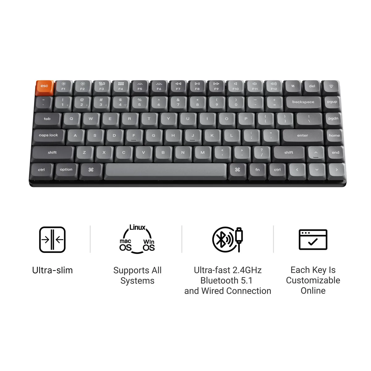 Keychron K3 Max Qmk Via Wireless Custom Mechanical Keyboard