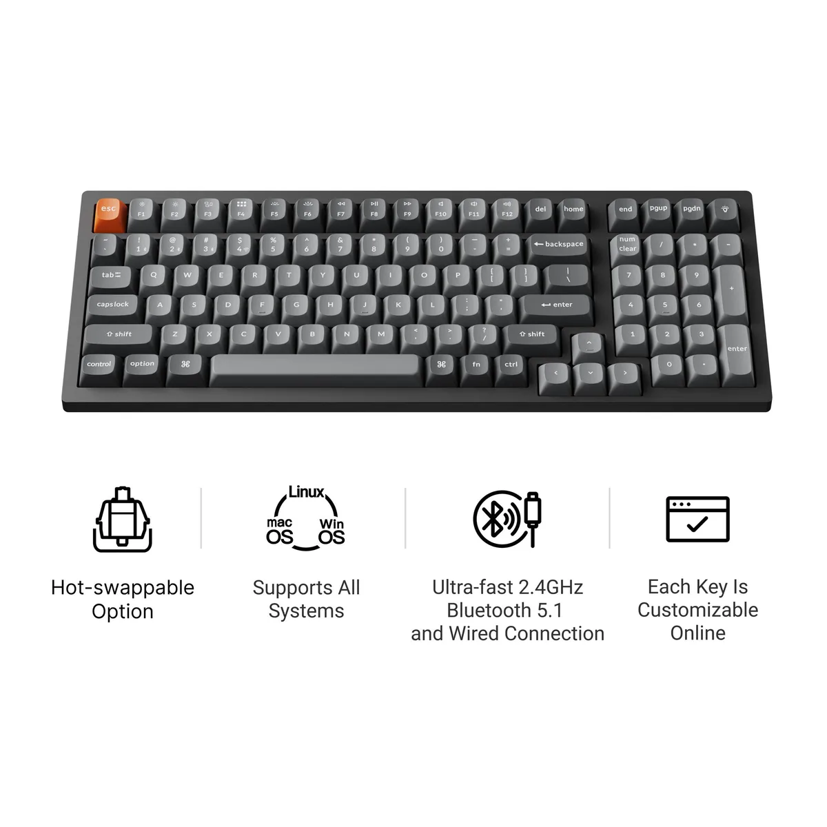 Keychron K4 Max Qmk Wireless Mechanical Keyboard