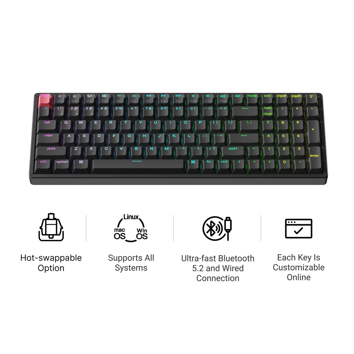 Keychron K4 Qmk Wireless Mechanical Keyboard Version 3