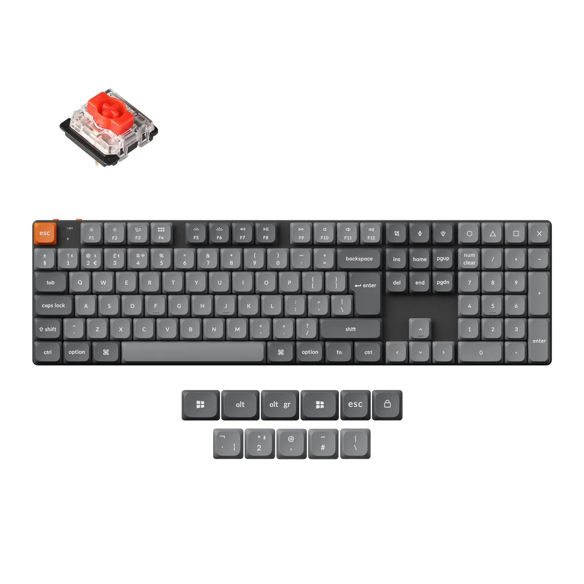 Keychron K5 Max Qmk Wireless Custom Mechanical Keyboard Iso Layout Collection