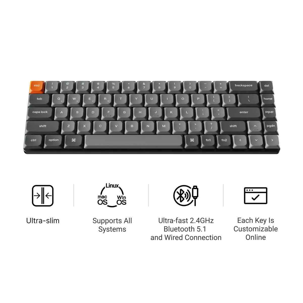 Keychron K7 Max Qmk Via Wireless Custom Mechanical Keyboard