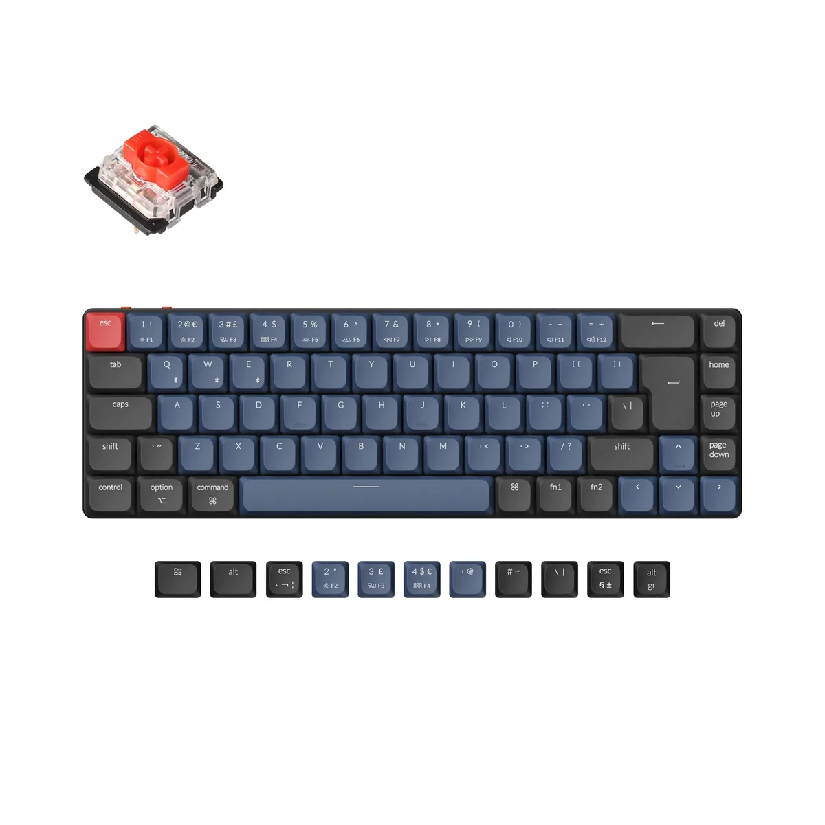 Keychron K7 Pro Qmk Via Wireless Custom Mechanical Keyboard Iso Layout Collection