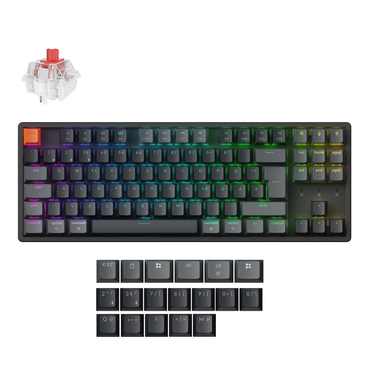 Keychron K8 Qmk Wireless Mechanical Keyboard Iso Layout Collection Version 2