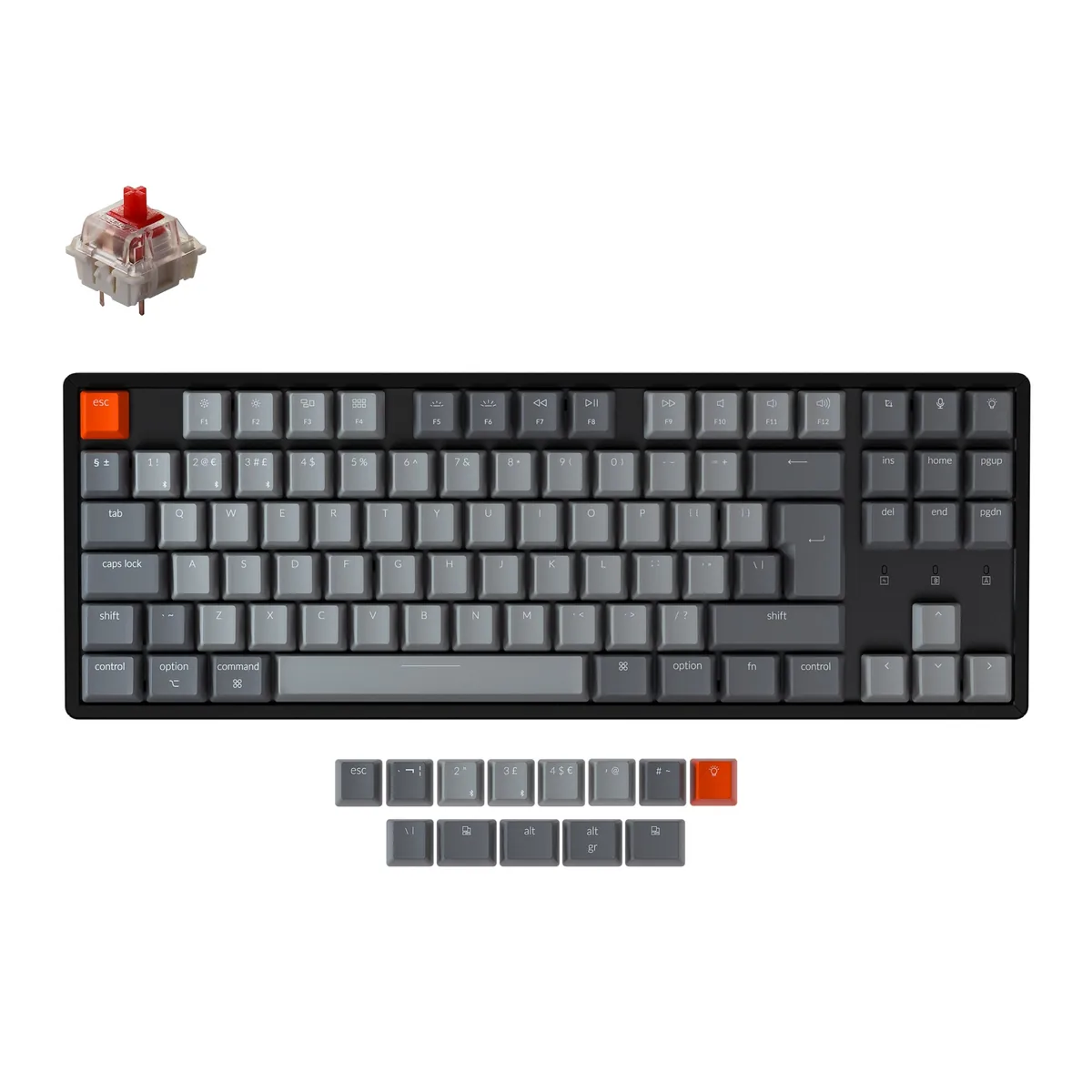 Keychron K8 Wireless Mechanical Keyboard Uk Iso Layout