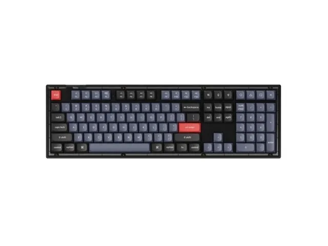 Keychron Keychron V6 黑透 V6-A1可插拔 RGB红轴