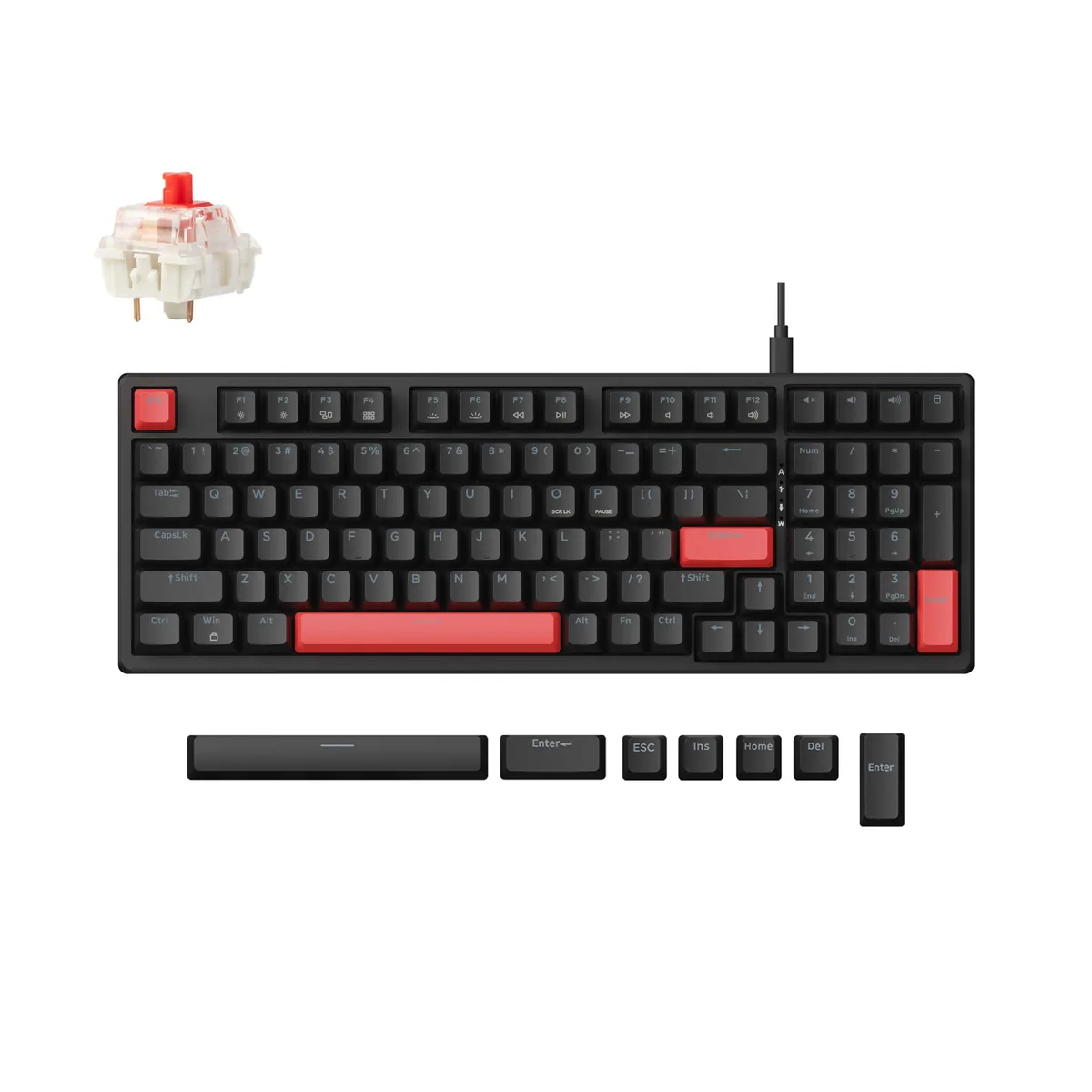 Lemokey X5 Qmk Via Wired Mechanical Keyboard