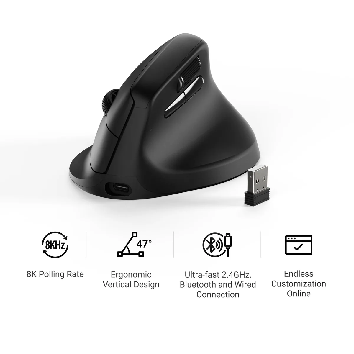 Keychron M5 Wireless Ergonomic Mouse