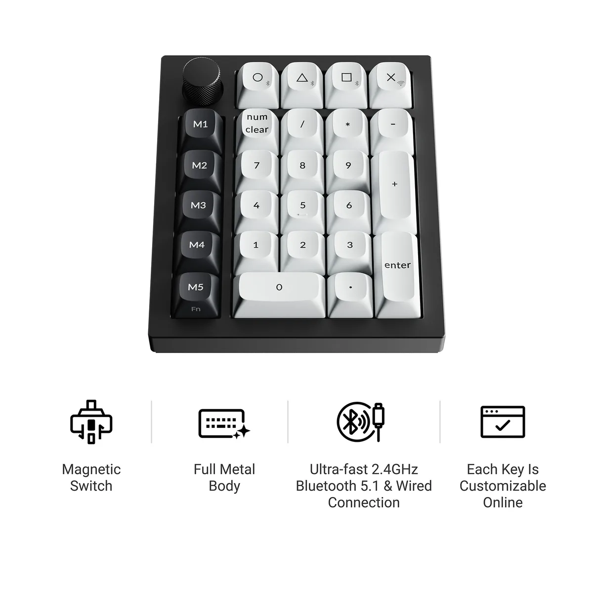 Keychron Q0 He Qmk Wireless Custom Number Pad