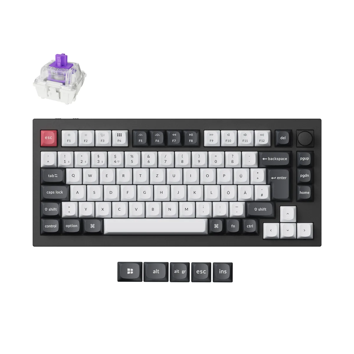 Keychron Q1 He Qmk Wireless Custom Keyboard Iso Layout Collection
