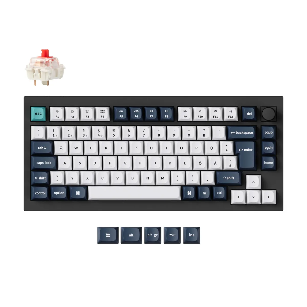 Keychron Q1 Max Qmk Via Wireless Custom Mechanical Keyboard Iso Layout Collection