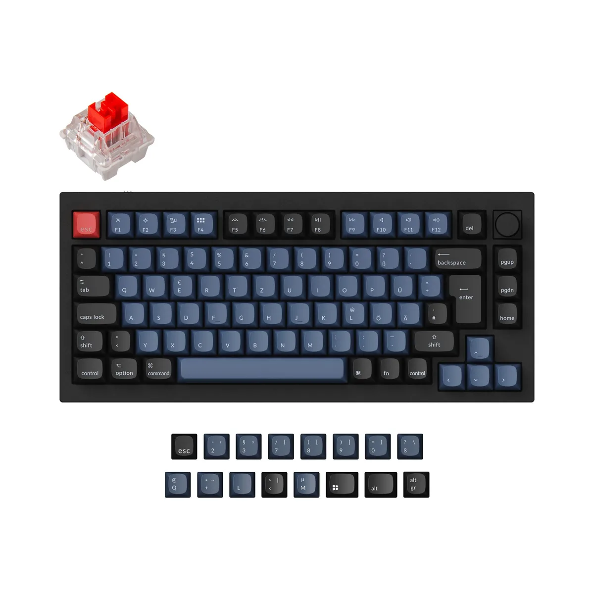 Keychron Q1 Qmk Custom Mechanical Keyboard Iso Layout Collection Version 1
