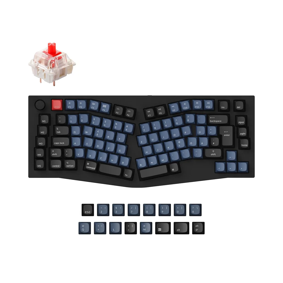 Keychron Q10 Alice Layout Qmk Custom Mechanical Keyboard Iso Layout Collection
