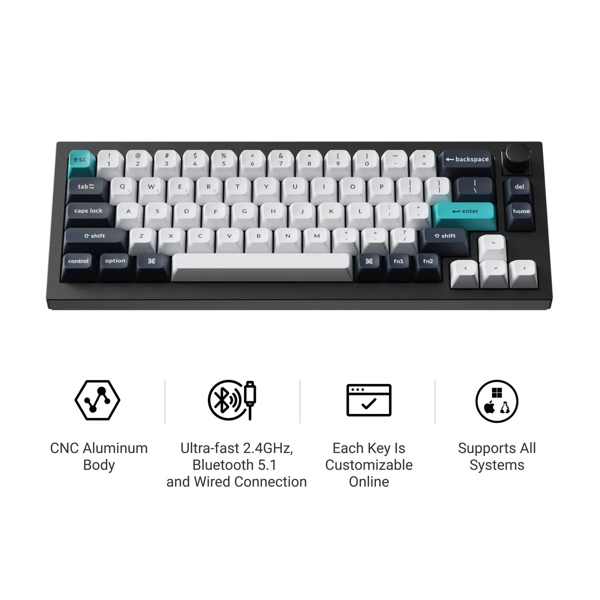 Keychron Q2 Max Qmk Via Wireless Custom Mechanical Keyboard