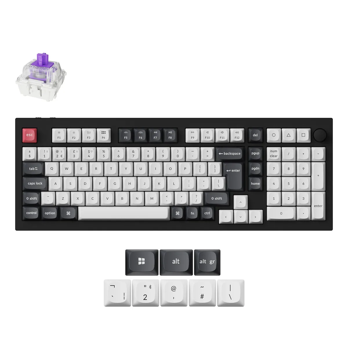Keychron Q5 He Qmk Wireless Custom Keyboard Iso Layout Collection